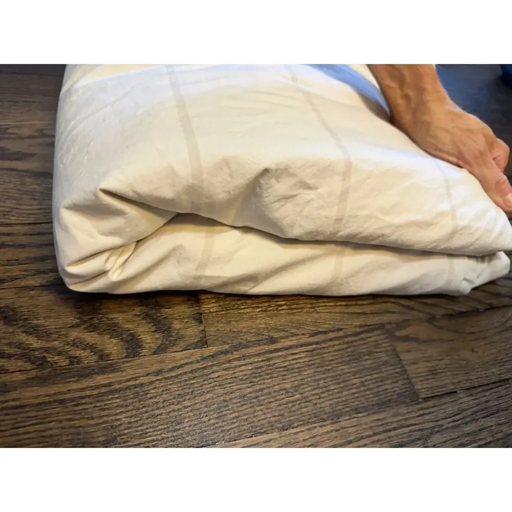 Parachute Brushed Cotton Duvet Cover Cream/ivory Cal King/King $260 NEW